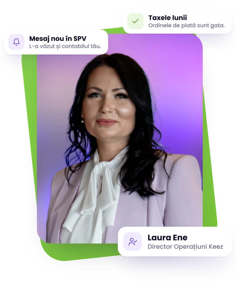 De ce Keez: Laura Ene, Director Operațiuni Keez, și două alerte din aplicație